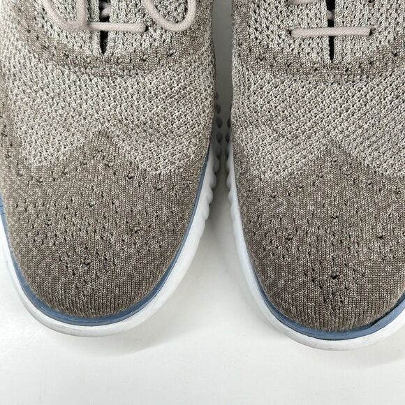 Cole Haan Shoes Mens Size 9.5 2.ZeroGrand Stitchlite Grey Wingtip Oxfords C26927 - Picture 5 of 15